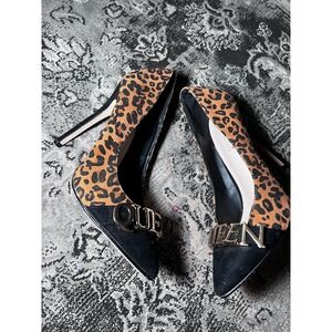 Shoe dazzle Women's Cheetah Print Heels Size 8‎